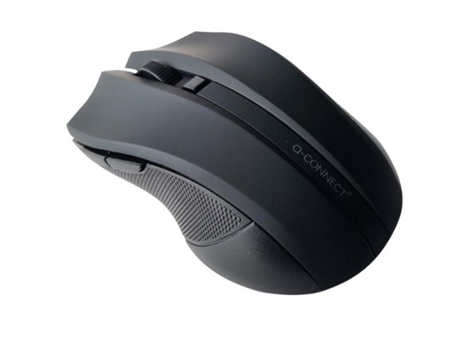 Ratón Inalámbrico Óptico Q-CONNECT KF10969 (Negro)