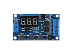 Módulo De Relé Con Temporizador Ajustable, Retardo De Ciclo De 5v-36v Y Pantalla Led.
