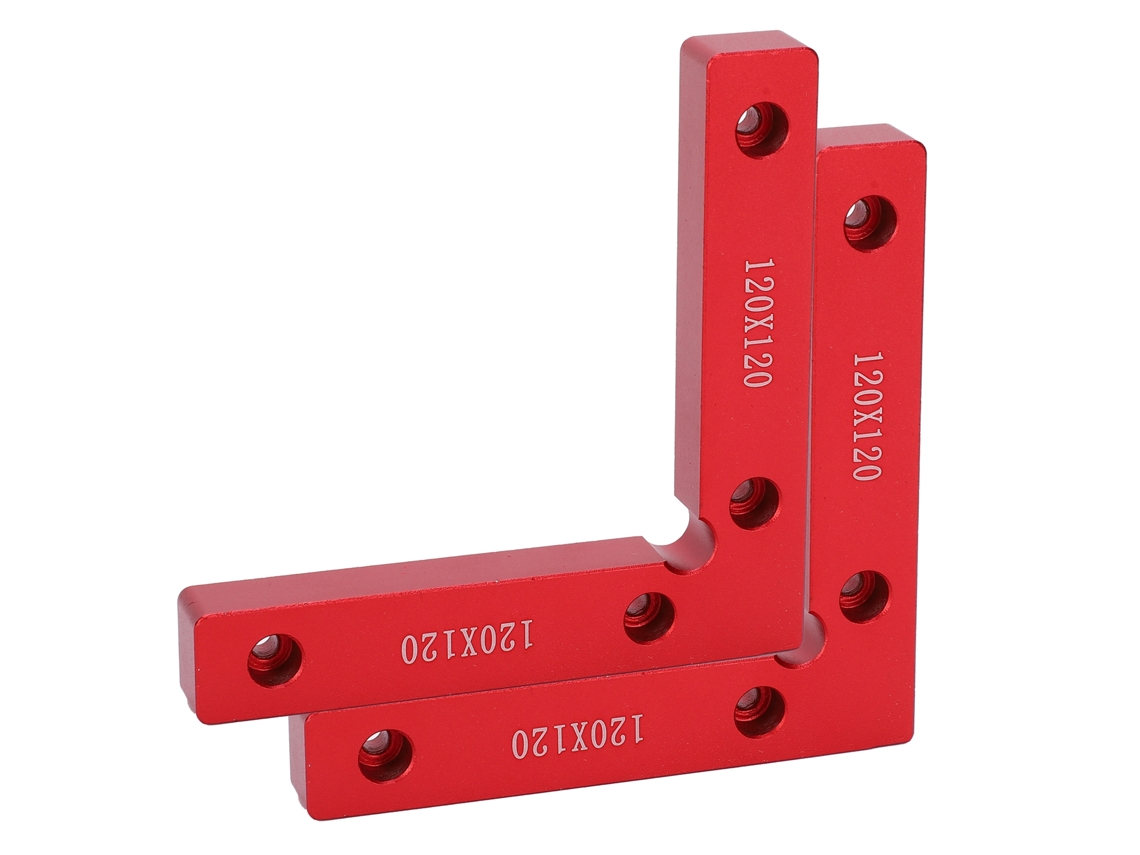 2 Pcs Prendedores de Ângulo Reto 90 Graus Ferramenta Carpintaria 120x120 S/MARCA