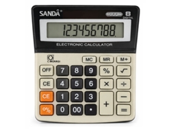 Calculadora De 8 Dígitos Sanda Sd-4404 Cinza + Preto