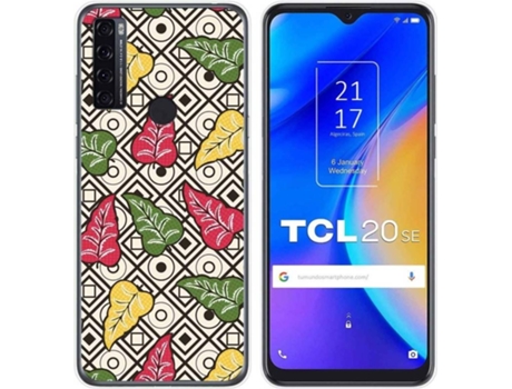 Carcasa TCL 20 SE TUMUNDOSMARTPHONE Dibujos Transparente Flores 11 Multicolor