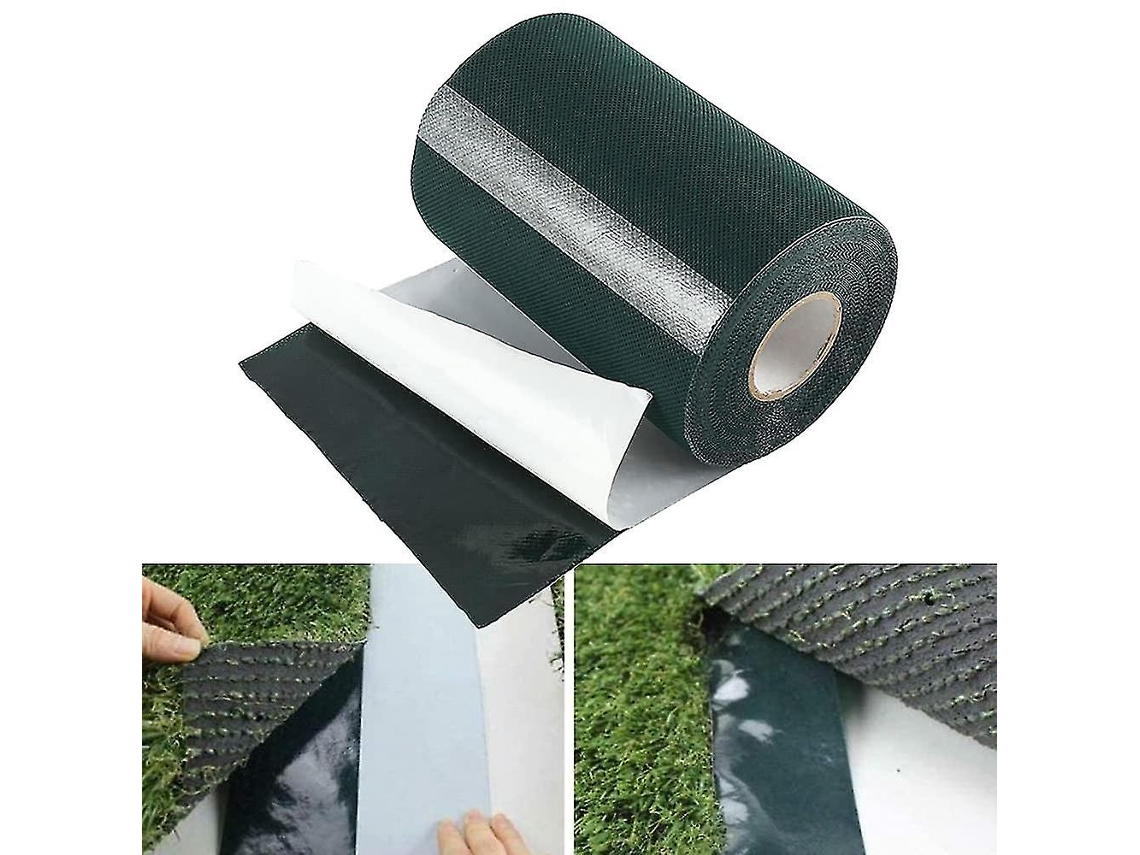 Cinta De Cesped Artificial Autoadhesiva 10m X 15cm Para Unir Seam, Resistente Al Agua Y Clima, Fácil De Usar