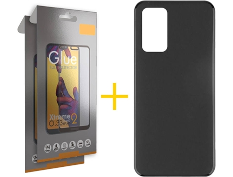 Kit Funda + Protector de Pantalla Huawei P40 SKYHE Cristal Templado 6670 Negro