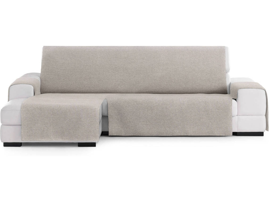 Funda de Chaise Longue Izquierda EYSA Extra Prática Premium Valeria Tejido Elástico (300 x 80 x 220 cm - Poliéster y Algodón - Lino)
