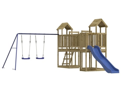 Parque Infantil De Exterior VIDAXL Marrón Madera