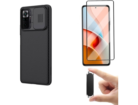 Carcasa, Protector y Soporte Xiaomi Redmi Note 10S Nillkin Camshield Negro