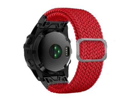 Correa de nailon 22mm con hebilla para Garmin Fenix 7/Epix/Instinct 2/Approach S62/Fenix 5 - tinto