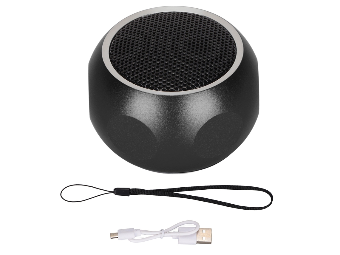Altavoz Bluetooth Portátil En Miniatura Con Cable Para Ducha, Bicicleta, Coche, Viajes - Negro