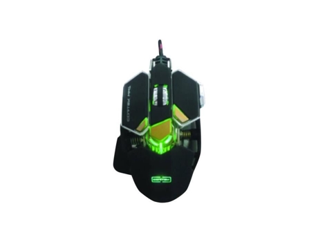 Ratón láser con cable USB y 10 botones para juegos Cortec