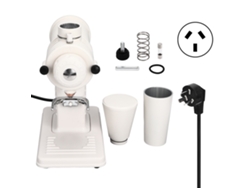 Molinillo de café eléctrico de acero inoxidable, 200 W, 2500 rpm, para uso doméstico, enchufe australiano de 220 V, color beige