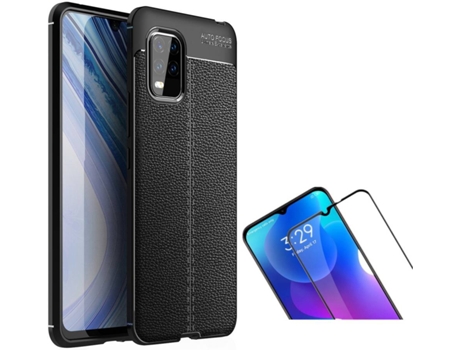 Funda y Protector Xiaomi Mi 10 Lite Rugged Leather Negro