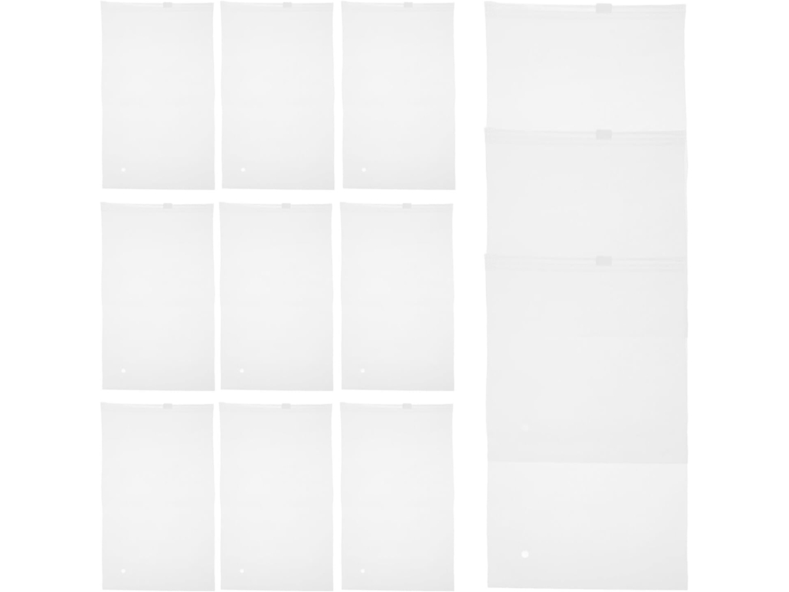 Paquete De 50 Bolsas Transparentes De Pe Con Cremallera Para Guardar Trajes De Baño.