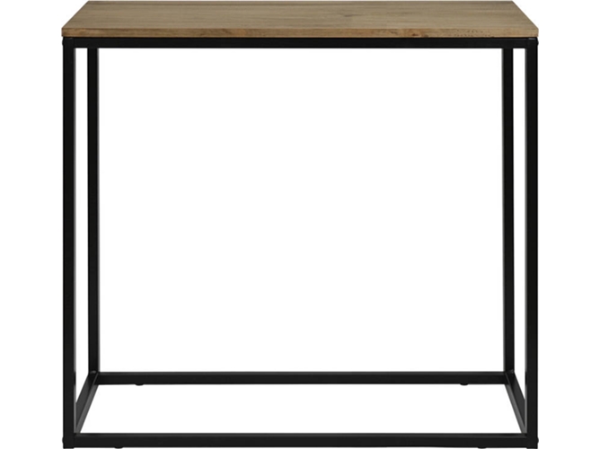 Recibidor Icub 70x35x80cm negro en madera maciza de 18mm grosor acabado vintage estilo industrial box furniture consola ds muebles 35 70 82 35x70x80 18mm.