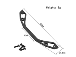 Soporte De Parachoques De Fibra De Carbono Para Coche Teledirigido Tamiya Xv01 Xv-01, Escala 1/10, Piezas De Mejora