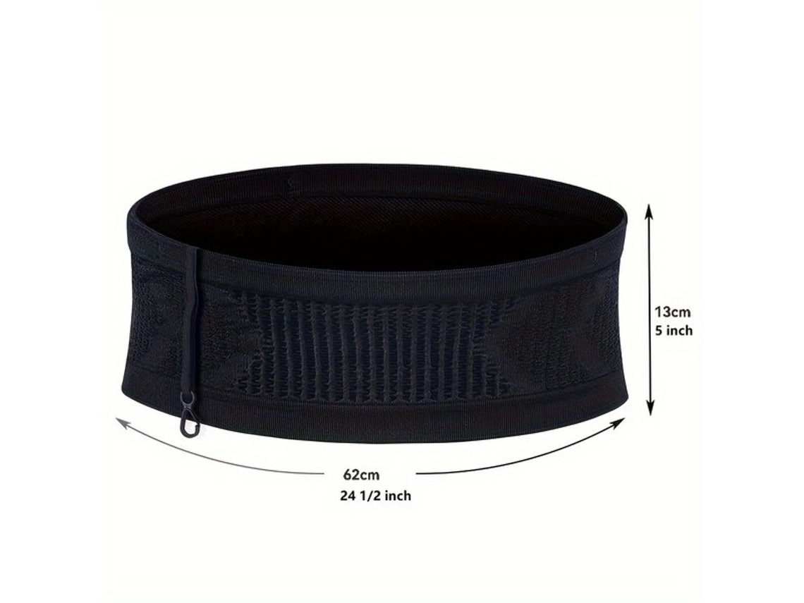 Riñoneras deportivas sin costuras Vayotoy de 2 piezas, color negro Pickify