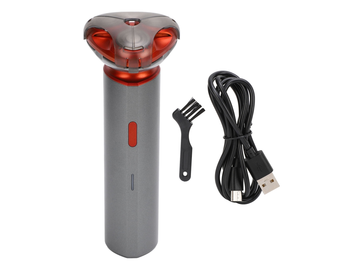 Afeitadora Eléctrica De Barba Recargable Con Cabeza Magnética Triple, Potente Y Portátil Para Viajes Y Hogar, Cortapelos Usb Para Hombres