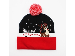 Gorro De Natal De Tricô Chrui Com Luzes, Com 6 Luzes Led Coloridas (16)