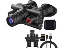 Gafas de visión nocturna 4K, binoculares de 8 aumentos y 4 modos de color, color negro.