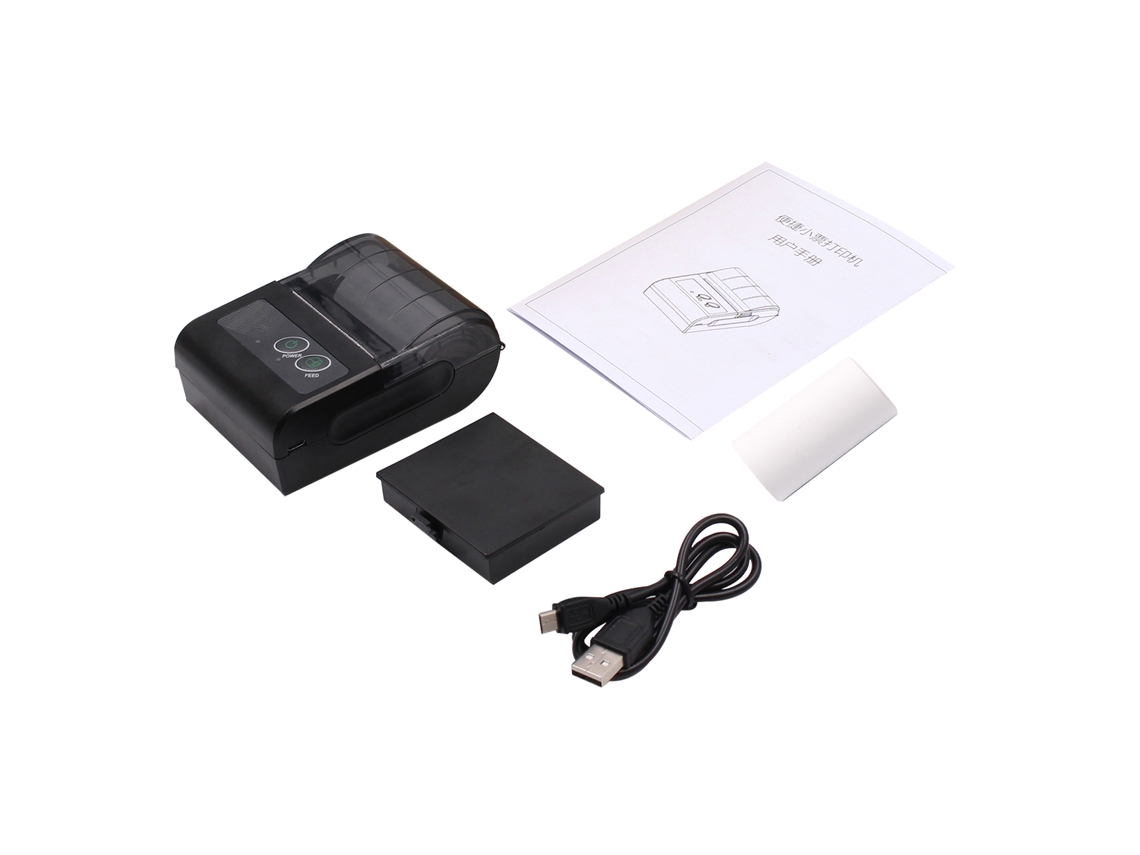 Impresora Térmica Inalámbrica Portátil De 58 Mm Con Conectividad Usb Y Bluetooth, Compatible Con Windows, Android E Ios.