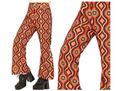 Pantalón Estampado curvas de los años 70 adulto