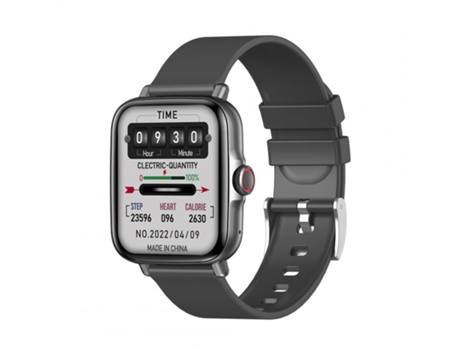 Smartwatch G21 Bluetooth 1 de 69 pulgadas Asistente de voz Negro Silicona