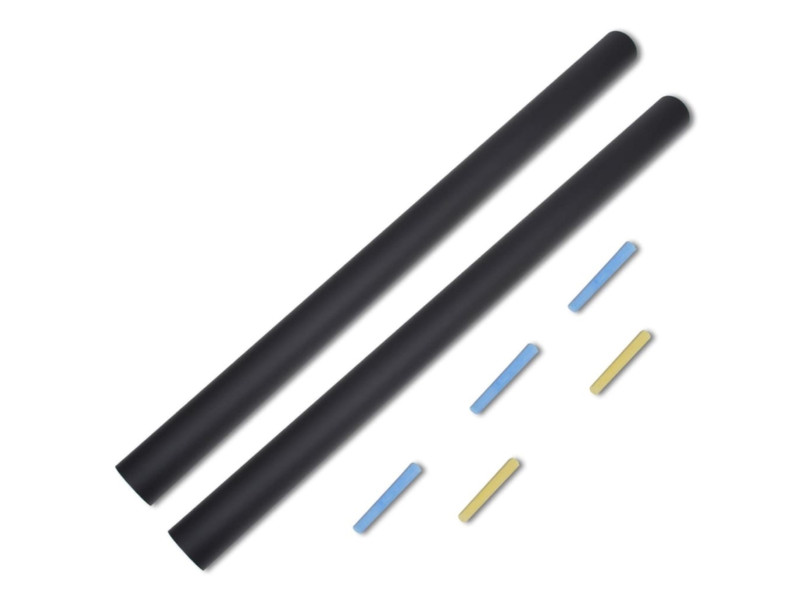 Pizarra Adhesiva De Pared 0,6 x 2 M 2 Rollos Con Tizas