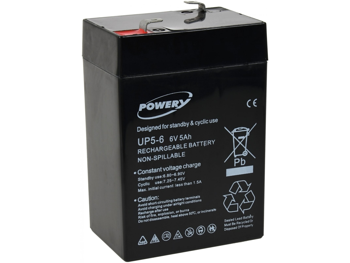 Batería POWERY para Autocaravanas 6V 5Ah