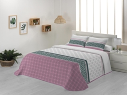 Colcha JVR Samay (Poliéster - Rosa - 160 cm)