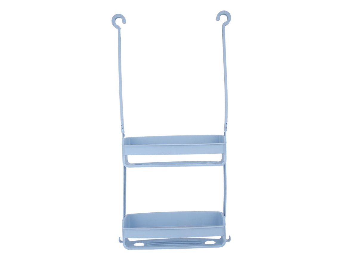 Estante colgante ahorrador de espacio para baño y cocina (azul)