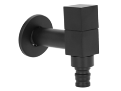 MEOIRUERY LUZUROSOS accesorios de baño grifo de cobre acabado negro decorativo agua fría grifo forma elegante de gravedad de gravedad de gravedad y hilo antirru