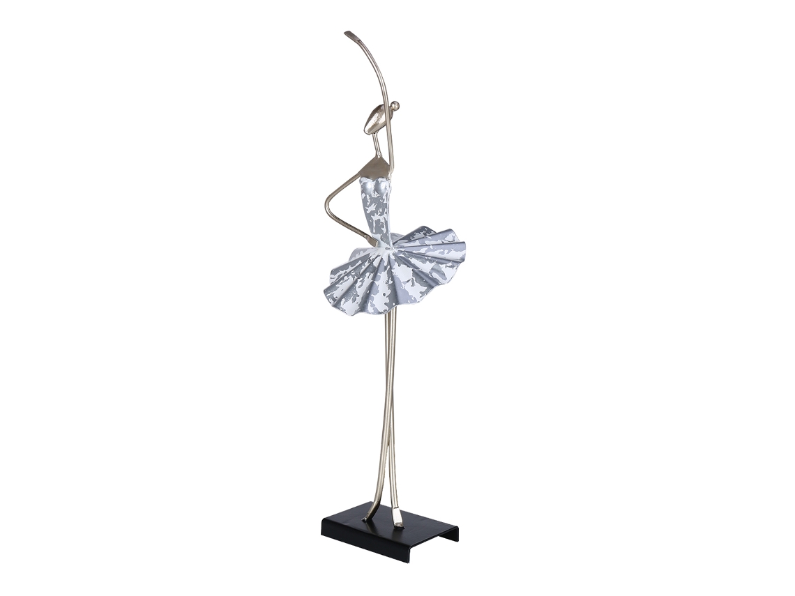 Estatua de bailarina de ballet de hierro para decoración