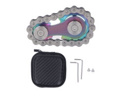 2026 Juguete De Decompresión Cadena De Bicicleta De Metal Engranajes Para Aliviar Estrés Y Concentración Multicolor