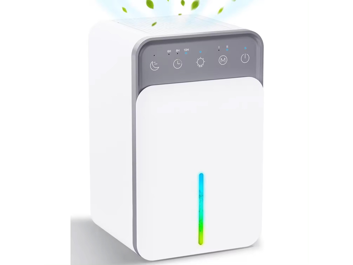 Deshumidificador De Bajo Consumo Energético, Descongelación Automática, 3 Ajustes De Temporizador, Indicador Luminoso De Monóxido De Carbono.