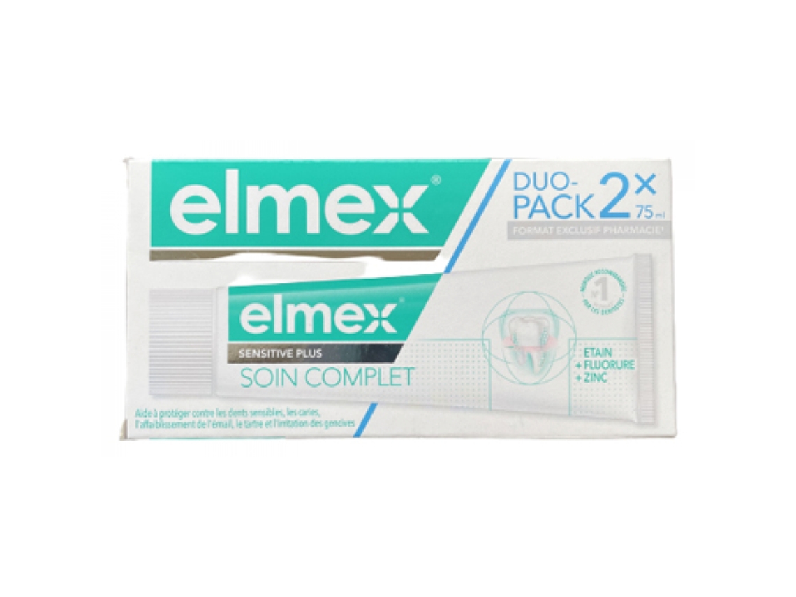 Pasta Dentifrica Complete Care Sensitive Plus Juego de 2 X 75 Ml ELMEX
