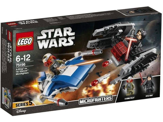 LEGO Star Wars: Microcombate Ala-A vs. Silenciador TIE - 75196 (Edad Mínima: 6 - 188 Piezas)