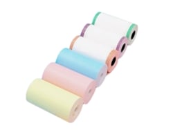 6 Rolos De Papel Térmico Colorido 57x30 Para Impressora Térmica, Papel De Caixa E Recibos