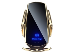 Cargador Sem Fio Carro Sensor Inteligente Carregamento Rápido YEMAESRE Dorado