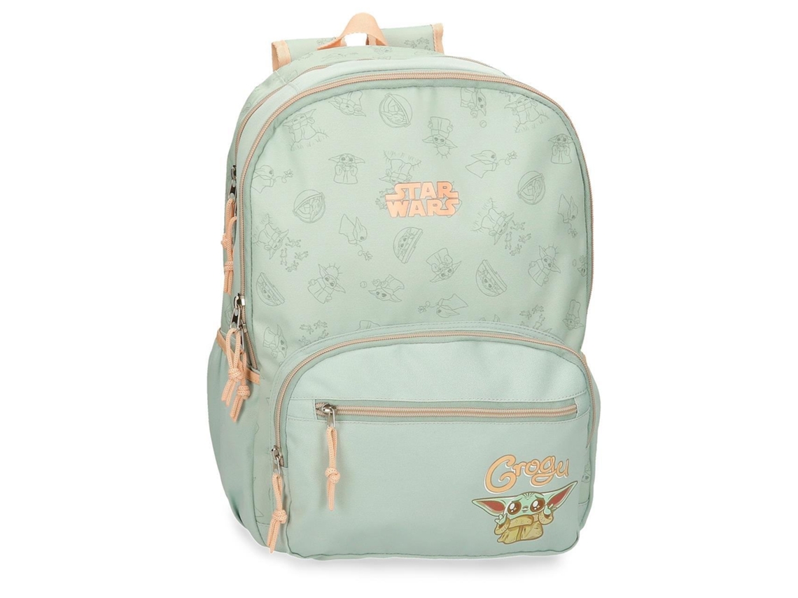 STAR WARS Mochila Escolar Poliéster Grogu Verde