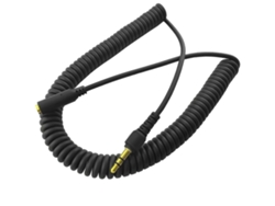 Cable alargador flexible en espiral de 3,5 mm para conectar micrófonos y dispositivos LALAMOLI (sin especificar)