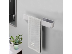 Toallero autoadhesivo de acero inoxidable plateado Jortmrd para baño