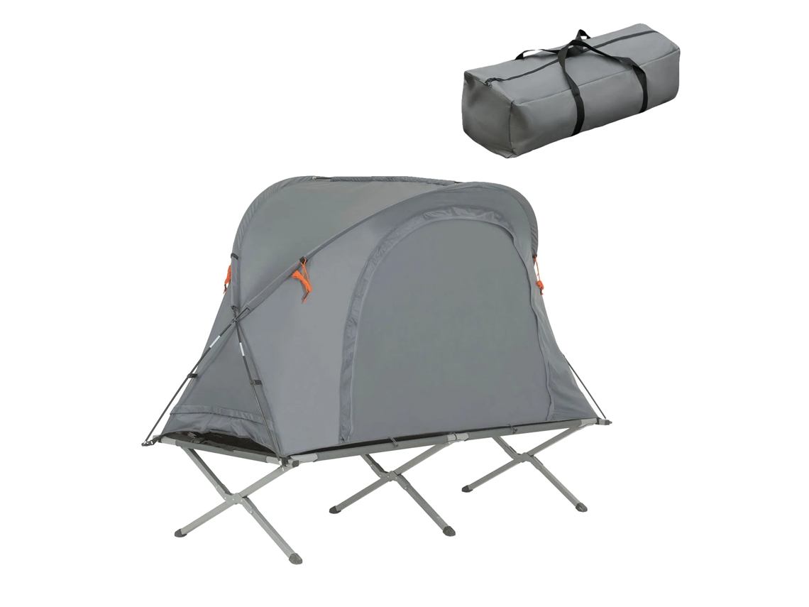 Juego de camping, diseño compacto, máxima comodidad, gris OEM