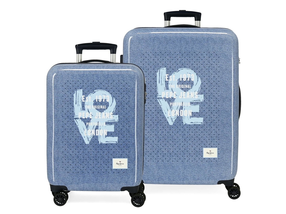 Pepe Jeans Juego De Maletas Noni Denim Abs Azul Claro