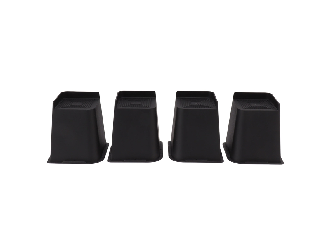 4 Elevadores De Muebles De 15 Cm (6 Pulgadas), Resistentes, Antideslizantes, De Abs, Para Cama, Silla O Sofá
