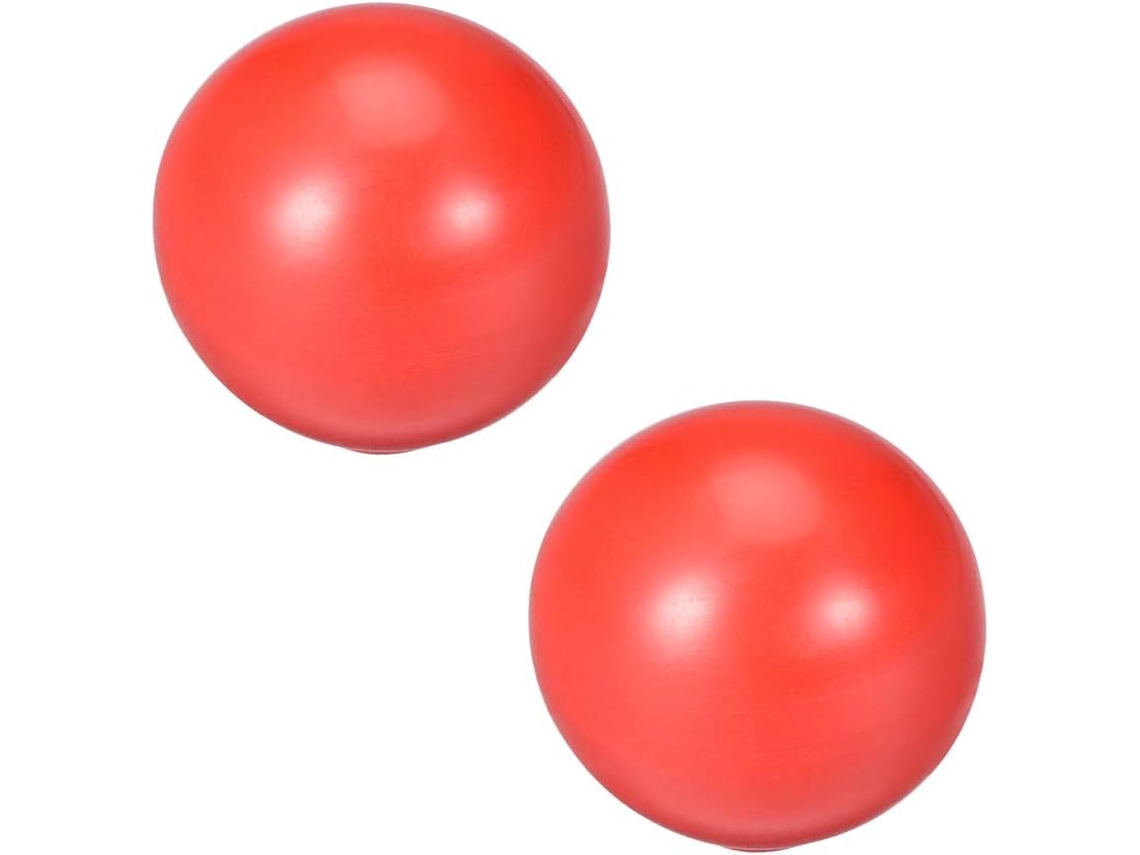2 Pomos De Bola Duroplast Con Rosca Interna M8 Para Mango De Máquina De 25 Mm, Color Rojo.