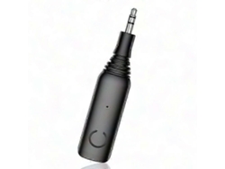 Transmissor E Receptor Bluetooth 5.0 - Adaptador De Áudio Com Conector De 3,5 Mm E Aptx Hd | Sem Fio, Preto, Baixa Latência | Solução Perfeita Pa