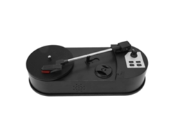Mini tocadiscos convertidor USB a MP3 portátil compatible con 33 45 PRM reproductor vintage con altavoces de 3,5 pulgadas