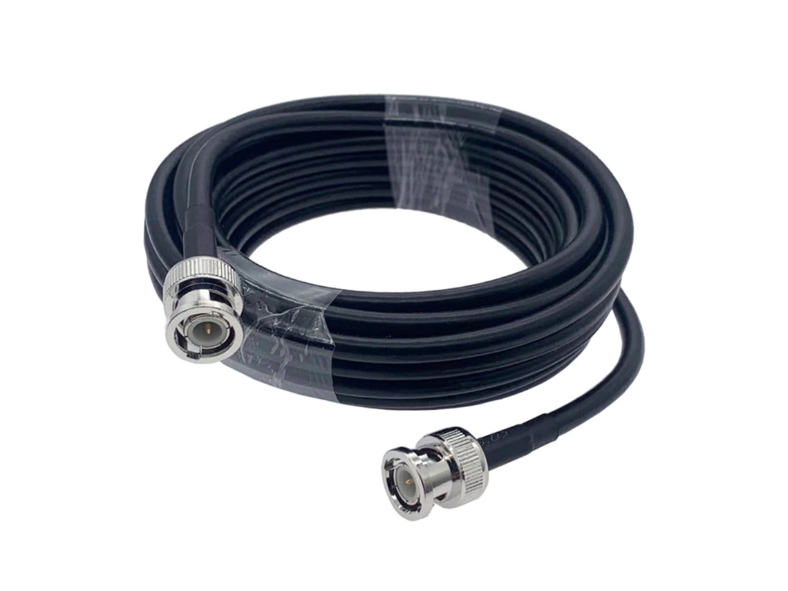 Cable De Remplacement Rg58 Hembra Vers Hembra De 10 M Connecteurs Nickeles A Faible