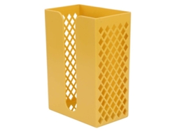 2026zentro-portavasos De Paños De Papel De Pared Sin Clavos Dispensador Organizador Amarillo Abs 19x13x8.5cm