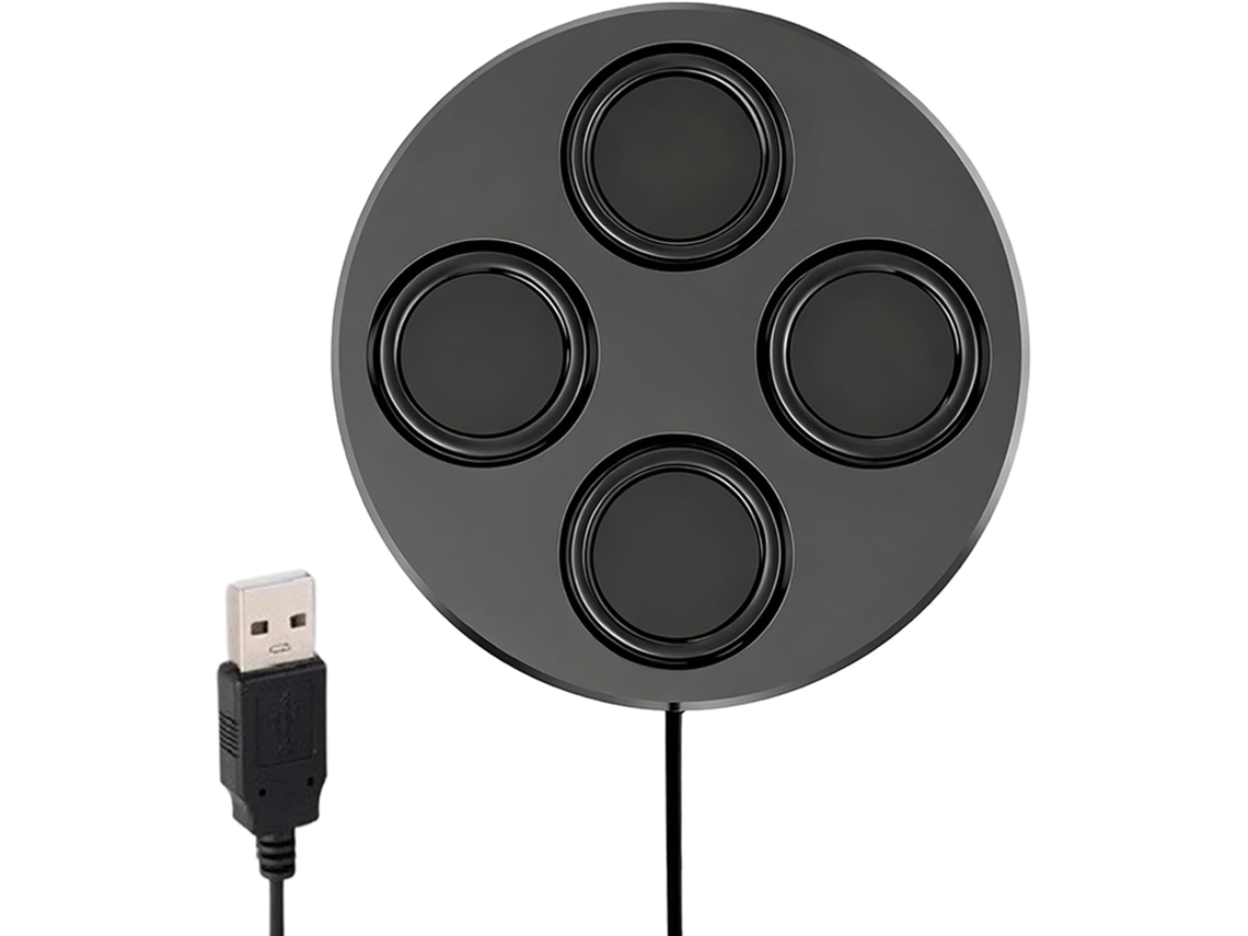 Altavoz estéreo USB con cable para graves potentes, ideal para viajes, fiestas y coches SFUSHOS