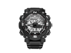 Reloj Luminoso Multifuncional Sanda Reloj Electrónico De Pulsera (negro)